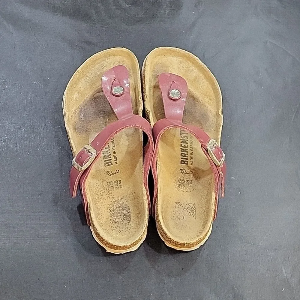 BIRKENSTOCK GIZEH SANDAL WASHED METALLIC